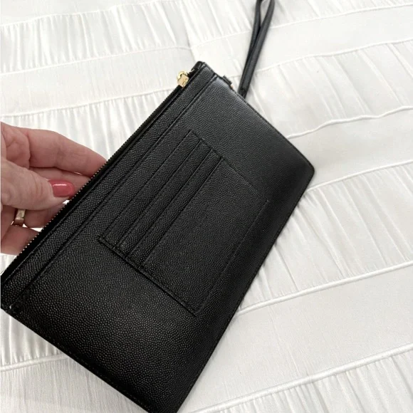 Yves Saint Laurent Black Quilted Wristlet. AUTHENTIC! - Picture 11 of 15